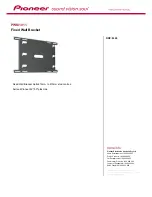 Pioneer PWM-1011 Specifications preview