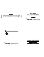 Preview for 2 page of Pioneer PWM-6111 Installation Instructions