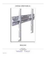 Pioneer PWM-F110 - Bracket For Plasma Panel Installation Manual preview