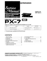 Preview for 1 page of Pioneer PX-7 Service Manual