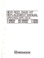 Предварительный просмотр 1 страницы Pioneer QT-6100 Replacement Manual