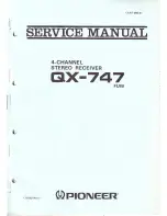 Pioneer QX-47 Service Manual preview