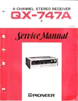 Pioneer QX-747A F Service Manual preview