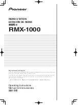 Pioneer Remix station RMX-1000 Operating Instructions Manual preview