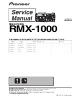 Pioneer Remix station RMX-1000 Service Manual preview