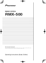 Pioneer RMX-500 Operating Instructions Manual preview