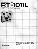 Pioneer RT-1011L Operating Instructions Manual preview