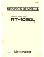 Предварительный просмотр 1 страницы Pioneer RT-1020L Service Manual