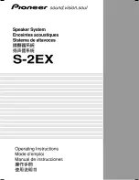 Pioneer ]S-2EX Operating Instructions Manual preview