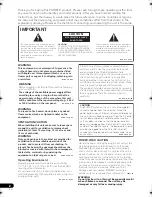 Preview for 2 page of Pioneer S-51W Operating Instructions Manual