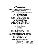 Preview for 1 page of Pioneer S-A780VLR Operating Instructions Manual