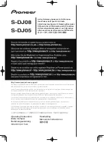 Preview for 1 page of Pioneer S-DJ05 Operating Instructions Book Manual