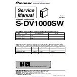 Pioneer S-DV1000SW Service Manual preview