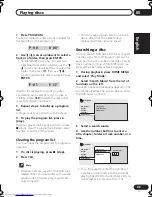 Предварительный просмотр 43 страницы Pioneer S-DV222 Operating Instructions Manual