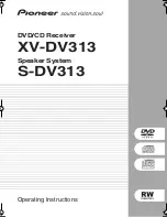 Pioneer S-DV313 Operating Instructions Manual preview