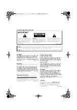 Предварительный просмотр 2 страницы Pioneer S-DV333 Operating Instructions Manual