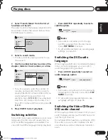 Предварительный просмотр 41 страницы Pioneer S-DV525 Operating Instructions Manual