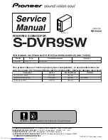 Preview for 1 page of Pioneer S-DVR9SW Service Manual