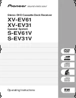 Pioneer S-EV31V Operation Instruction Manual предпросмотр