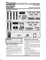 Preview for 6 page of Pioneer S-FCR3700 Operating Manual