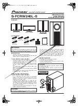 Pioneer S-FCRW240L-S Operating Manual preview
