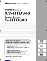 Pioneer S-HTD340 Operating Instructions Manual предпросмотр