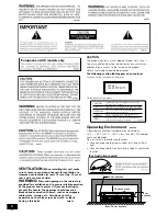 Preview for 2 page of Pioneer S-HTD5 Operating Instruction