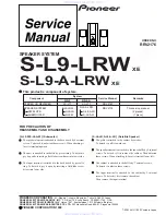 Preview for 1 page of Pioneer S-L9-A-LRW Service Manual