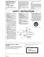 Preview for 2 page of Pioneer S-P150 Operating Instructions Manual