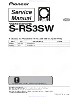 Pioneer S-RS3SW Service Manual preview