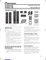 Предварительный просмотр 5 страницы Pioneer S-RS3TB Operating Instructions Manual