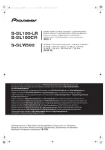 Pioneer S-SL100-LR Operating Instructions Manual предпросмотр