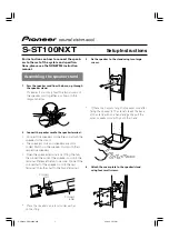 Pioneer S-ST100NXT Setup Instructions preview