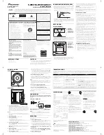 Pioneer S-W601 Operating Instructions preview