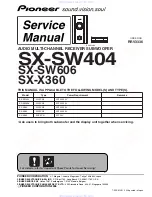 Pioneer S-X360 Service Manual preview