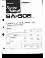 Preview for 35 page of Pioneer SA-506 Service Manual