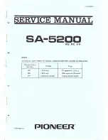 Pioneer SA-5200 FV Service Manual preview