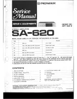 Preview for 1 page of Pioneer SA-620 Service Manual