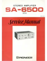 Pioneer SA-6500 Service Manual preview