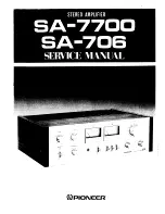 Preview for 1 page of Pioneer SA-706 Service Manual