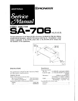 Preview for 30 page of Pioneer SA-706 Service Manual