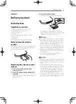 Предварительный просмотр 5 страницы Pioneer SBX-300 Operating Instructions Manual