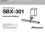 Pioneer SBX-301 Instruction Manual предпросмотр