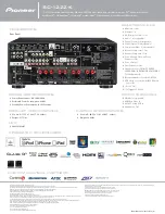 Предварительный просмотр 2 страницы Pioneer SC-1222 Specifications