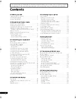 Preview for 4 page of Pioneer SC-LX71 Operating Instructions Manual