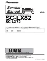 Pioneer SC-LX72 Service Manual предпросмотр