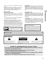 Preview for 3 page of Pioneer SD-643HD5 Operating Instructions Manual