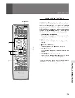 Preview for 71 page of Pioneer SD-643HD5 Operating Instructions Manual