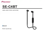 Pioneer SE-C4BT Operating Instructions Manual preview