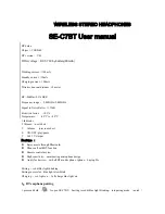 Pioneer SE-C7BT User Manual preview